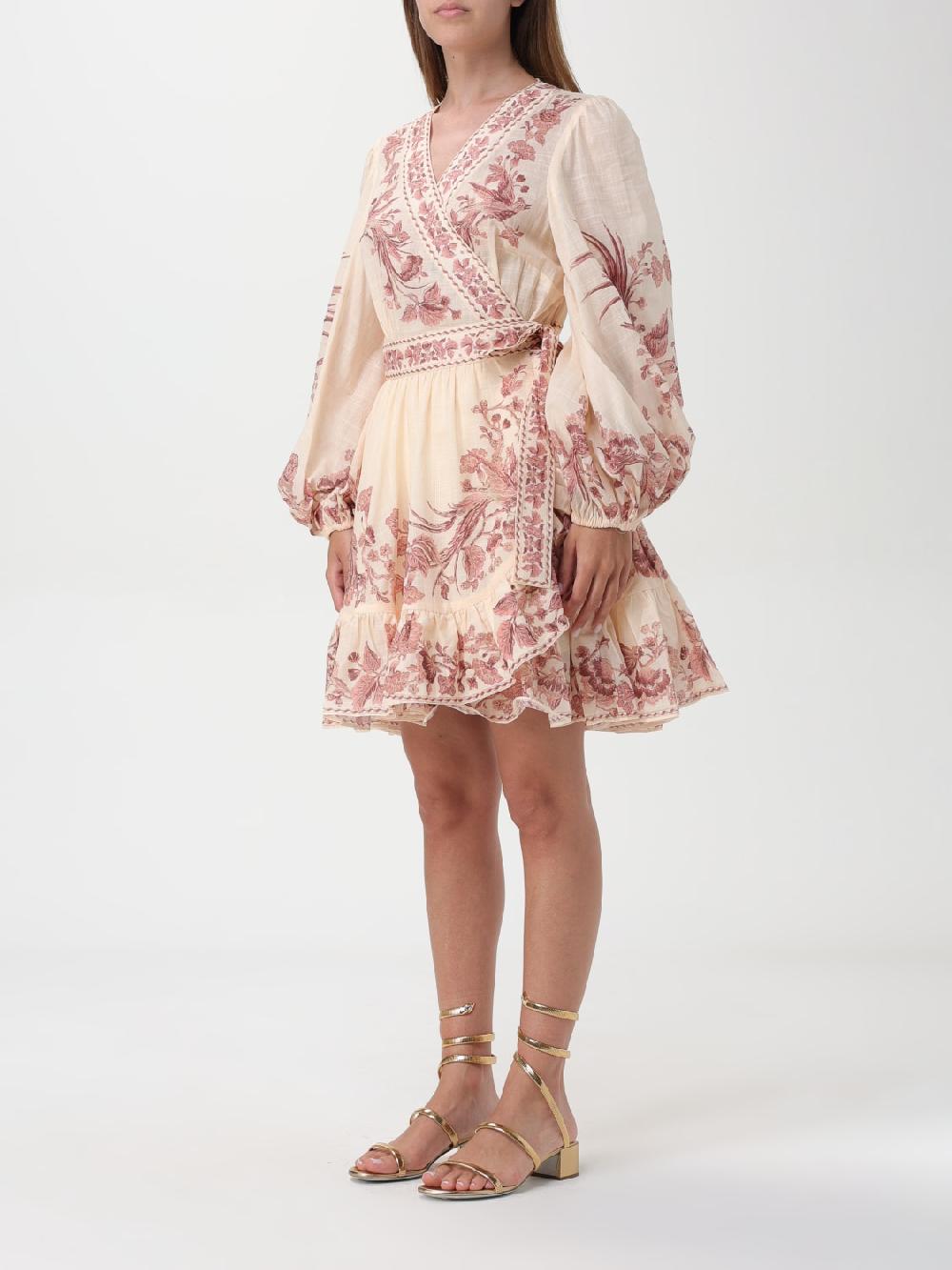 Giglio Abito Di Cotone Floreale Zimmermann