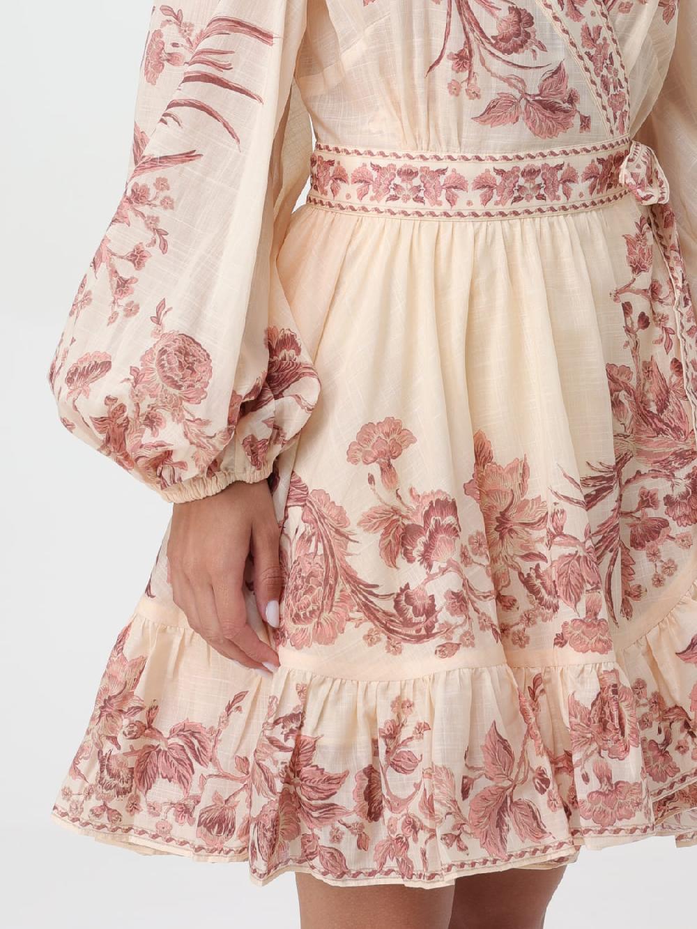 Giglio Abito Di Cotone Floreale Zimmermann