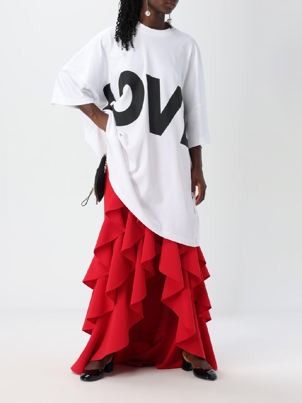 Giglio Abito Di Cotone Moschino Couture