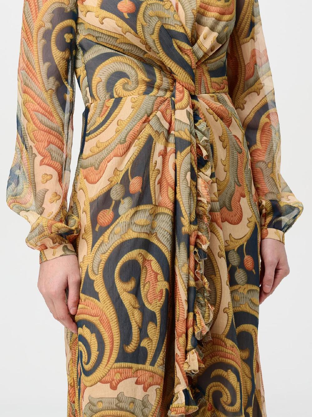 Giglio Abito Etro In Seta Stampata