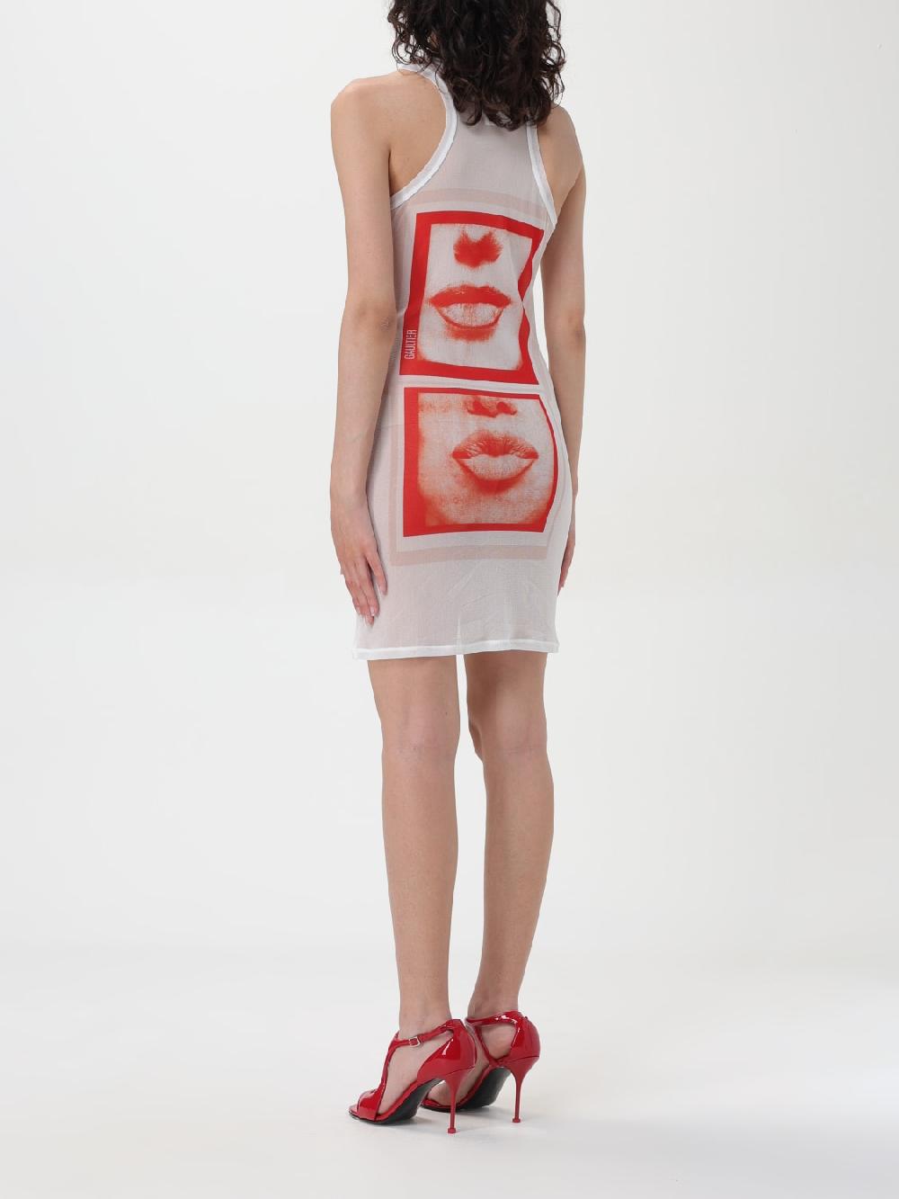 Giglio Abito Eyes And Lips Jean Paul Gaultier