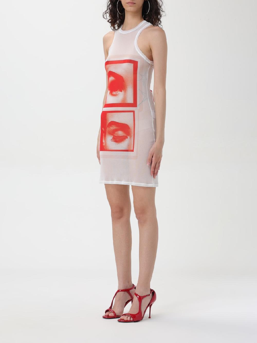 Giglio Abito Eyes And Lips Jean Paul Gaultier