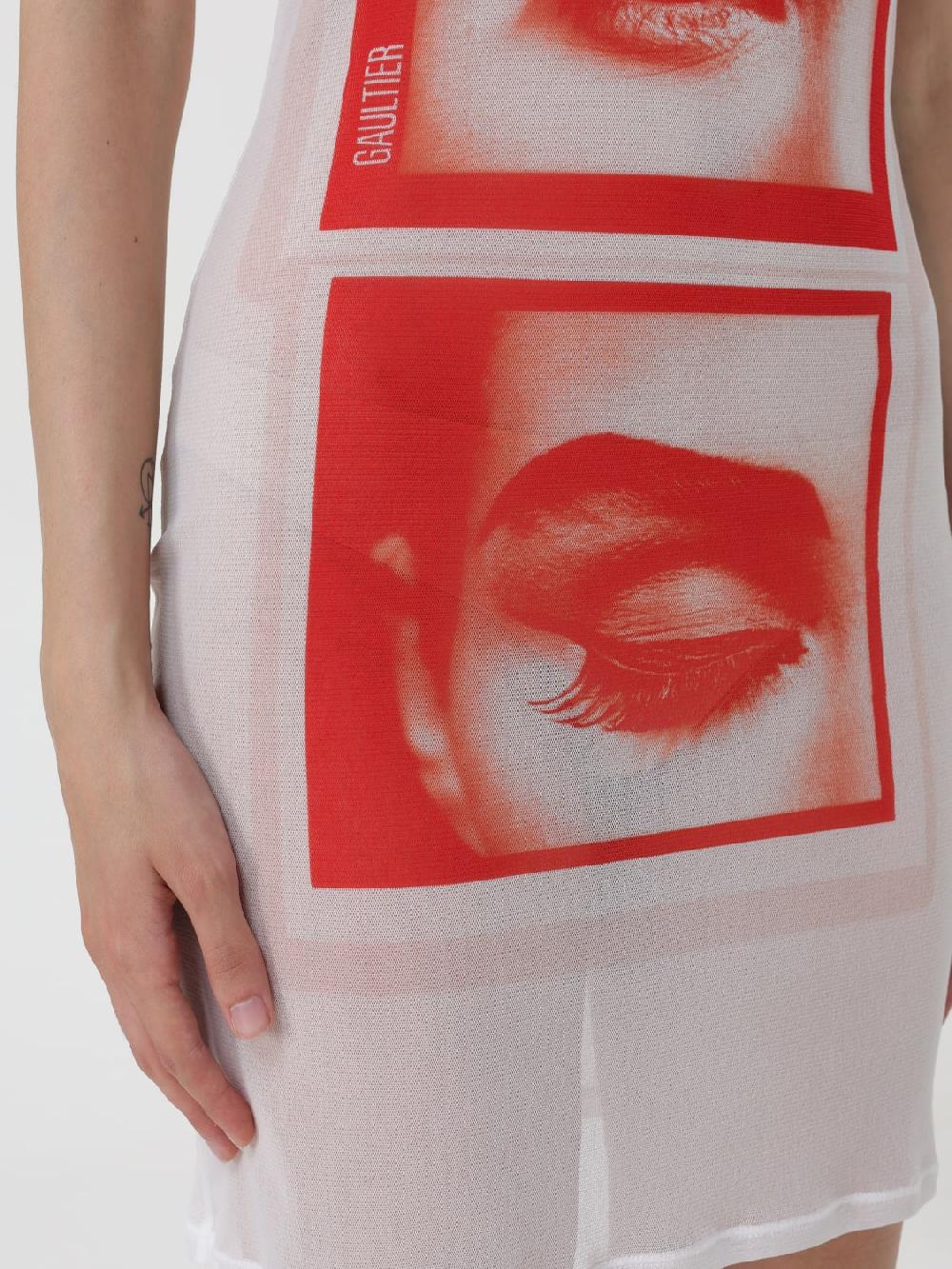 Giglio Abito Eyes And Lips Jean Paul Gaultier