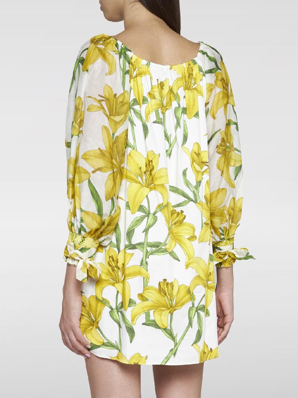 Giglio Abito Floreale Alice+Olivia In Cotone