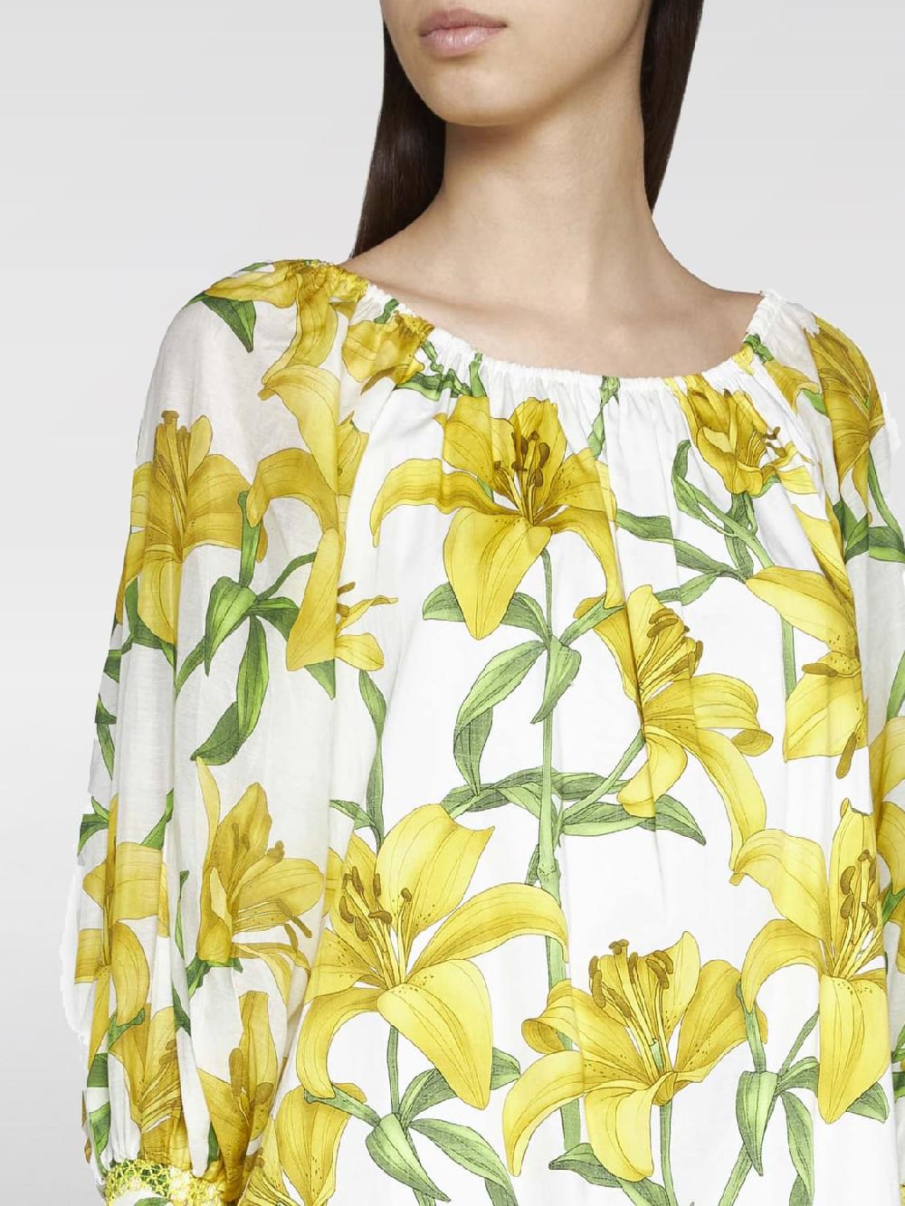 Giglio Abito Floreale Alice+Olivia In Cotone