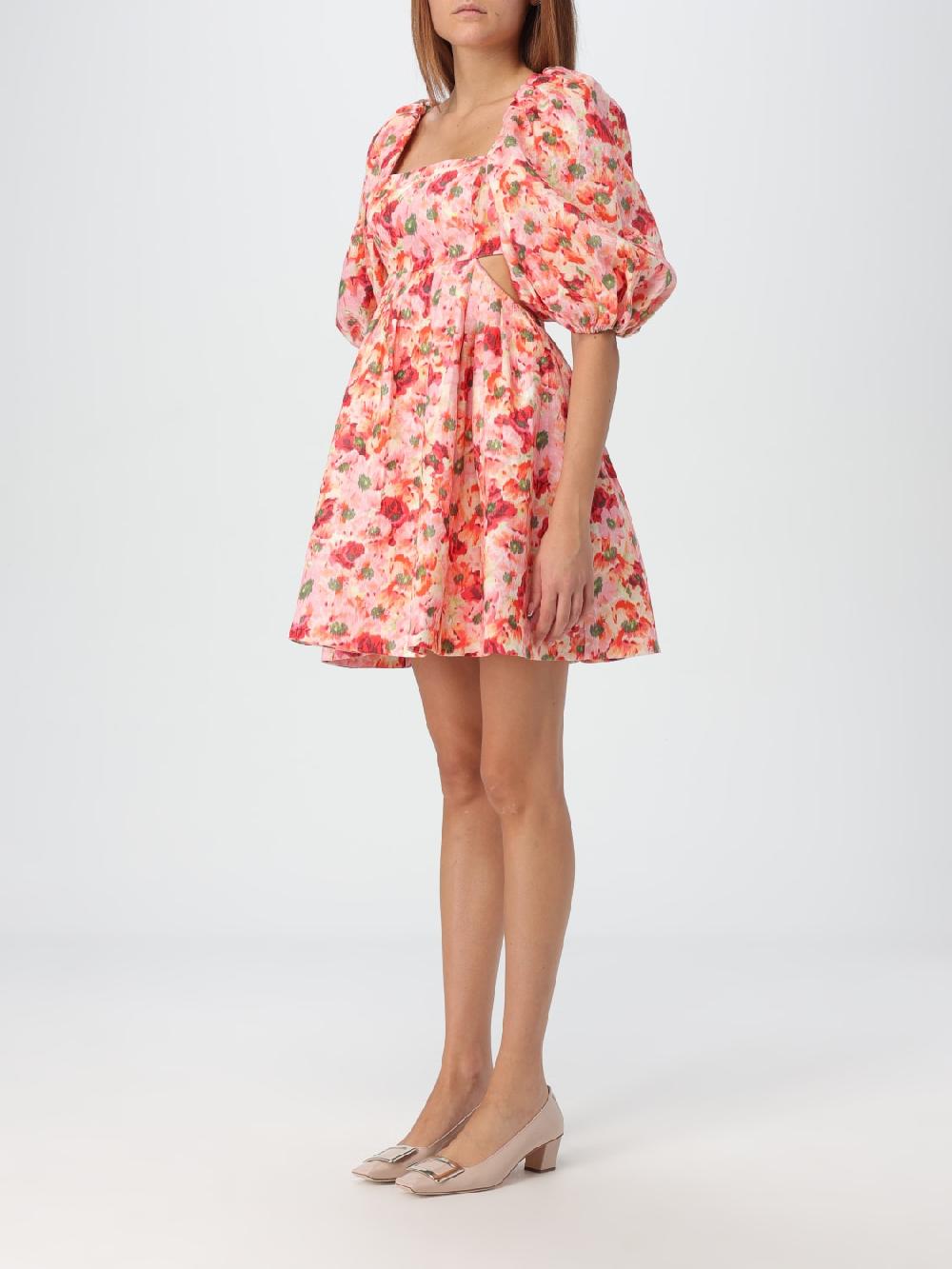 Giglio Abito Floreale Zimmermann In Lino