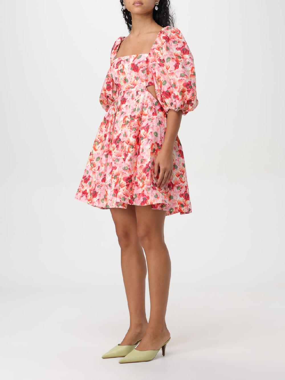 Giglio Abito Floreale Zimmermann In Lino