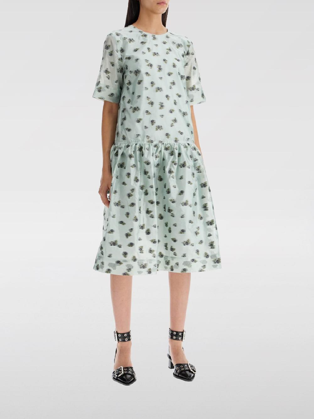 Giglio Abito Ganni in tessuto riciclato