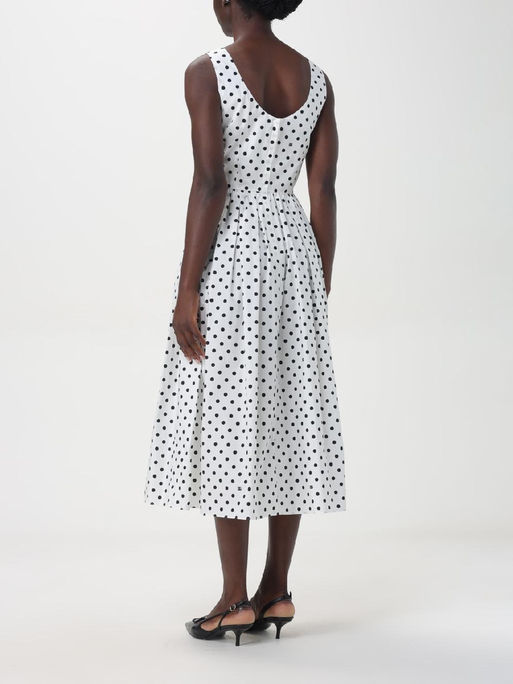 Giglio Abito In Cotone A Pois Dolce & Gabbana