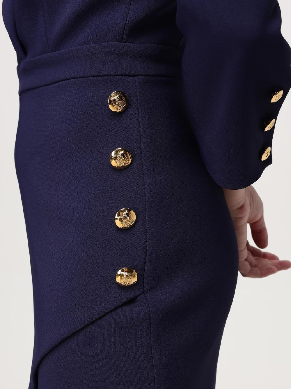 Giglio Abito In Crepe Elisabetta Franchi