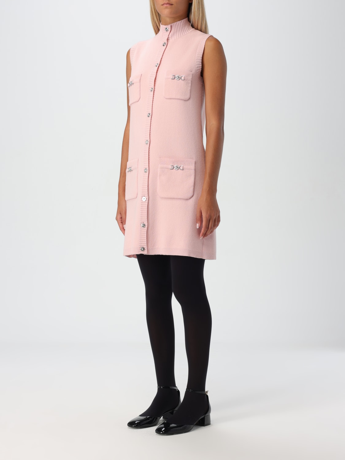 Giglio Abito In Lana E Cashmere Medusa Versace