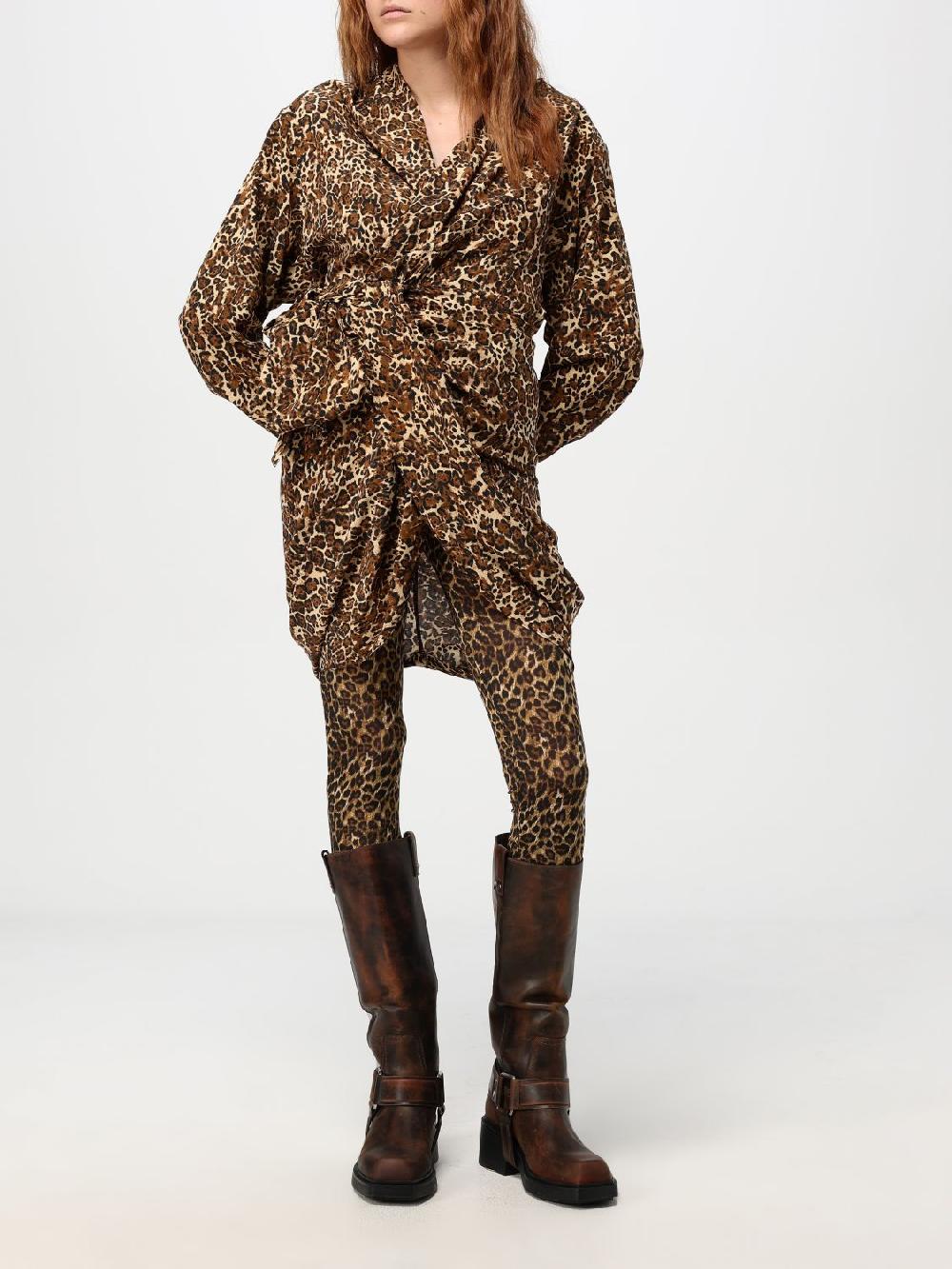 Giglio Abito Isabel Marant In Seta Animalier