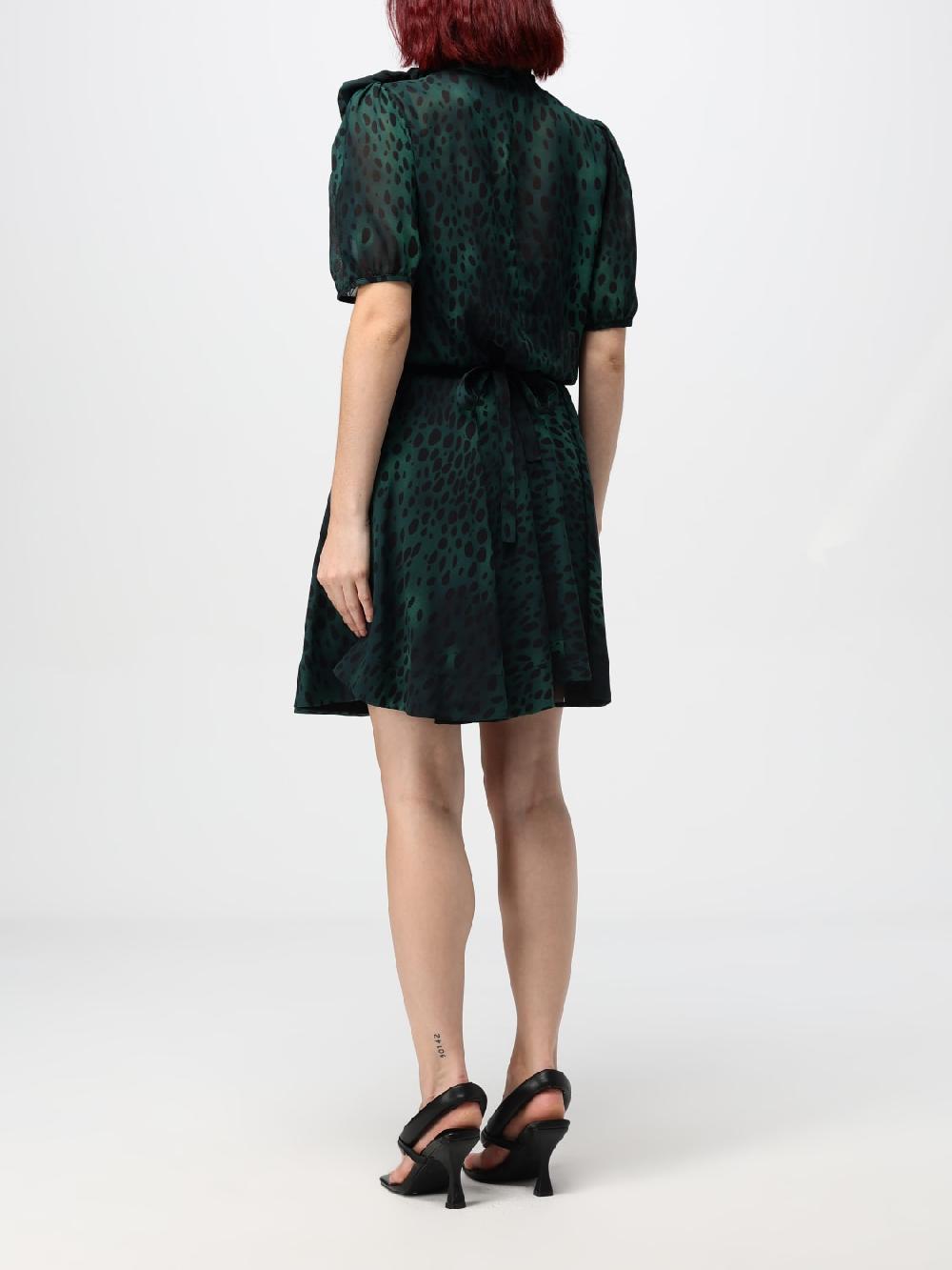 Giglio Abito Leopardato Pinko In Georgette