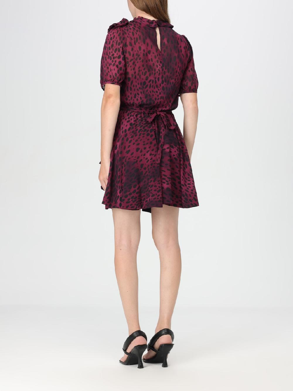Giglio Abito Leopardato Pinko In Georgette