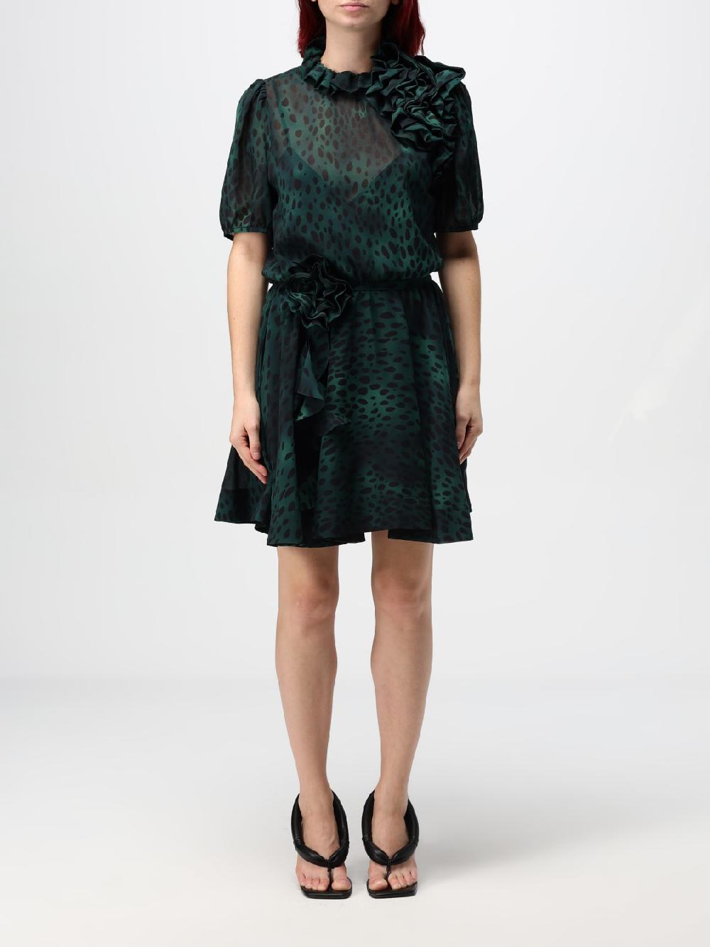 Giglio Abito leopardato Pinko in georgette