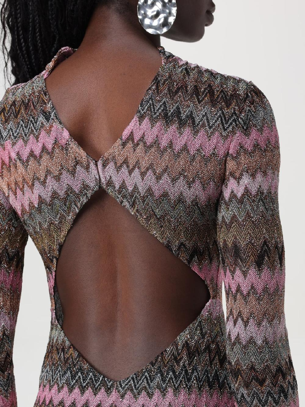 Giglio Abito Lungo A Zig Zag Missoni