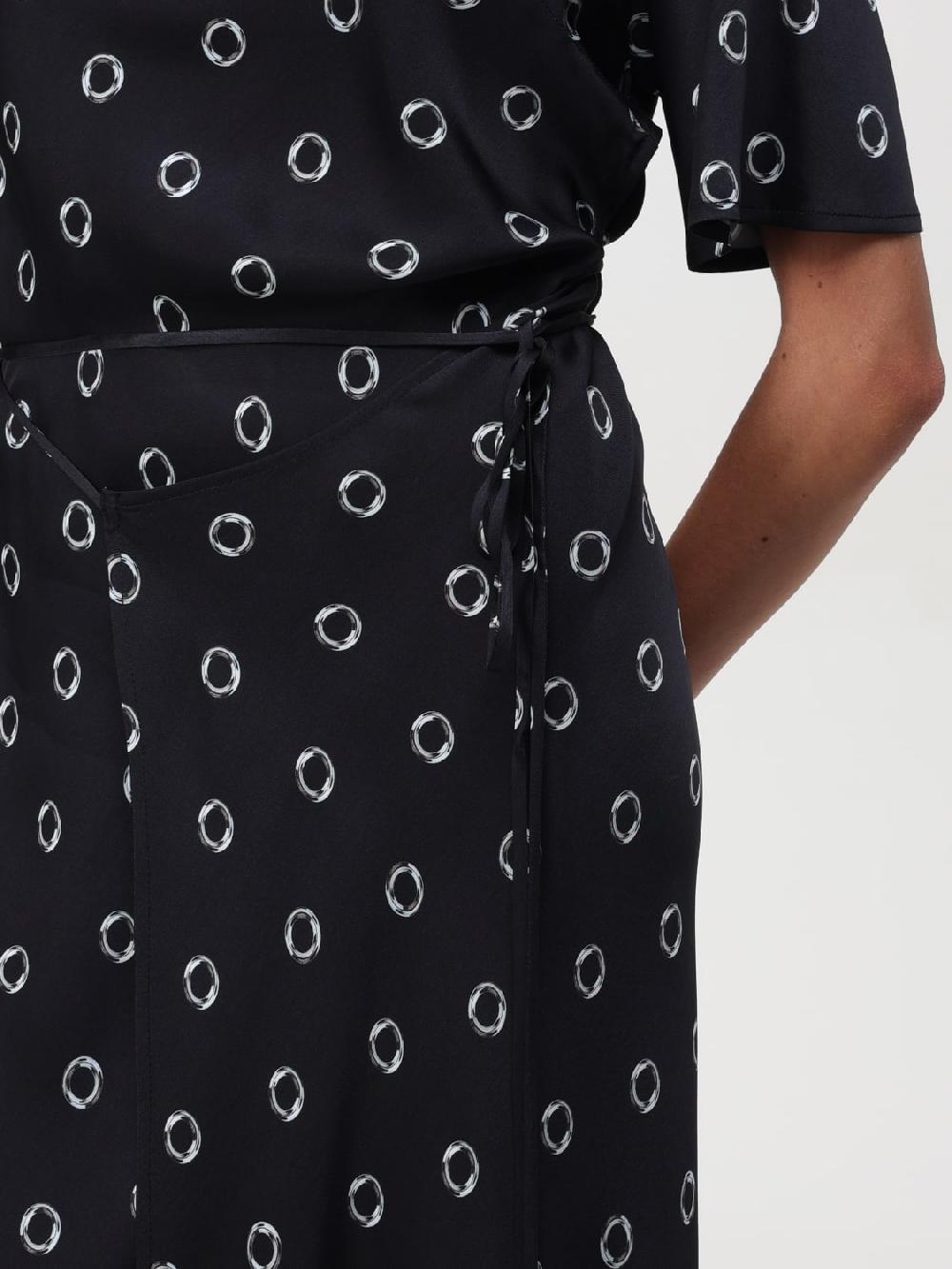 Giglio Abito Lungo Con Stampa Grafica MSGM
