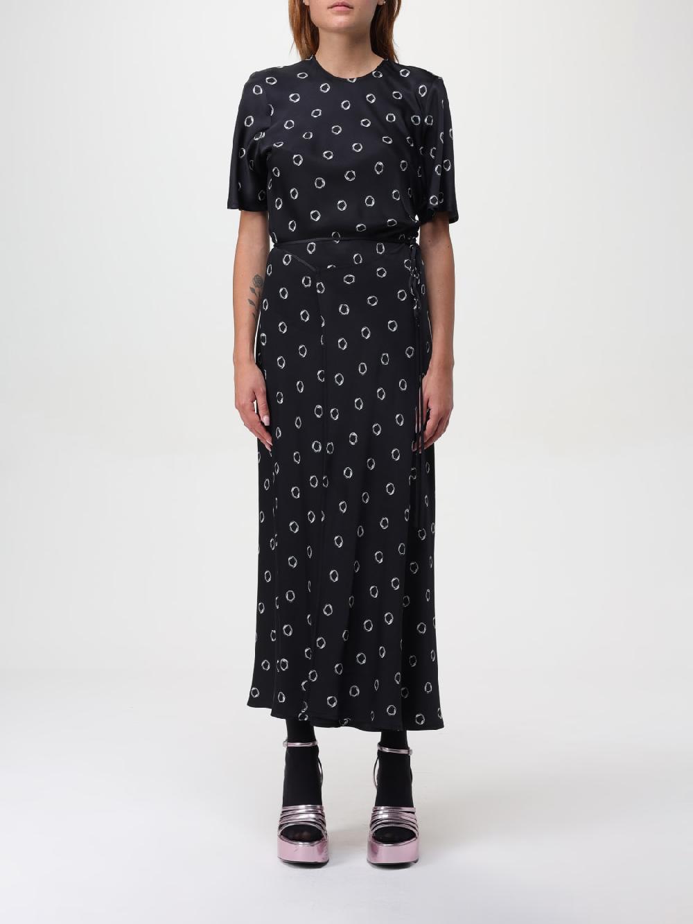Giglio Abito lungo con stampa grafica MSGM