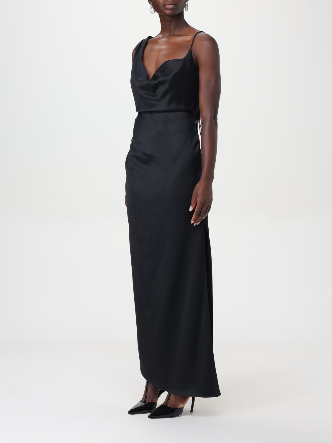 Giglio Abito Lungo Del Core Asimmetrico