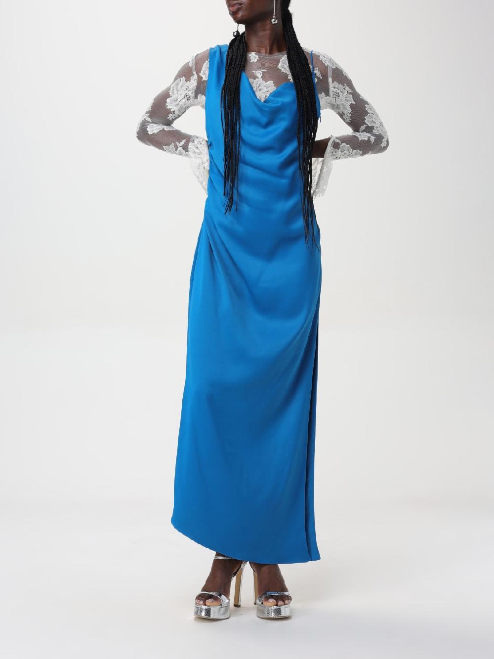 Giglio Abito Lungo Del Core Asimmetrico