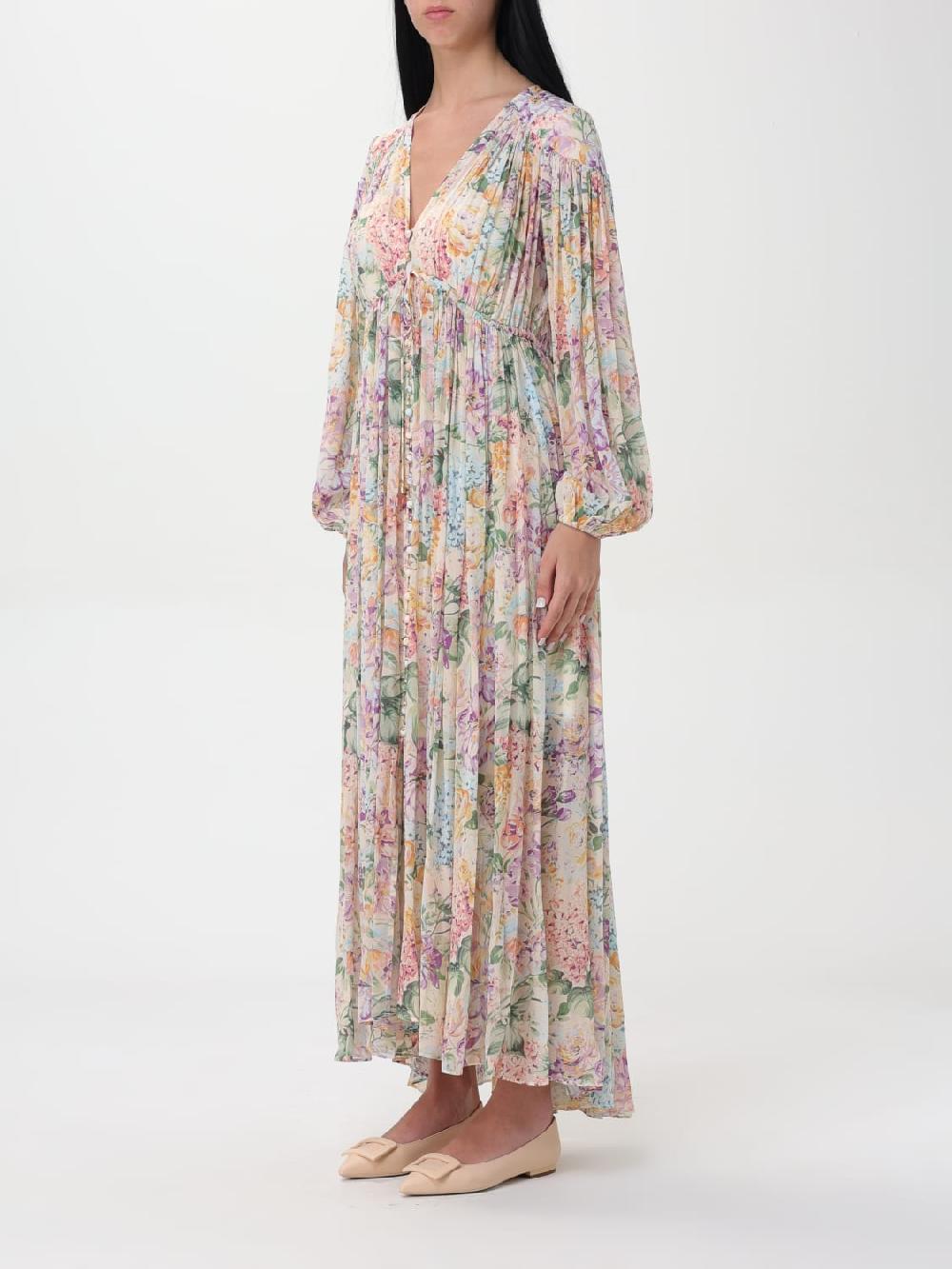 Giglio Abito Lungo Halliday A Fiori Zimmermann