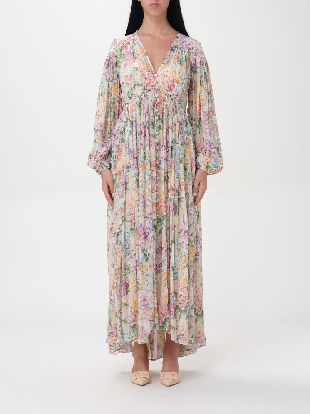 Giglio Abito lungo Halliday a fiori Zimmermann