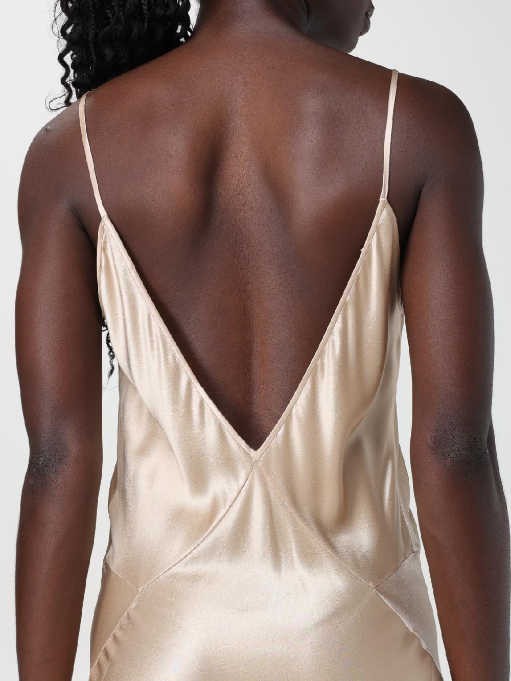 Giglio Abito Lungo Saint Laurent In Seta