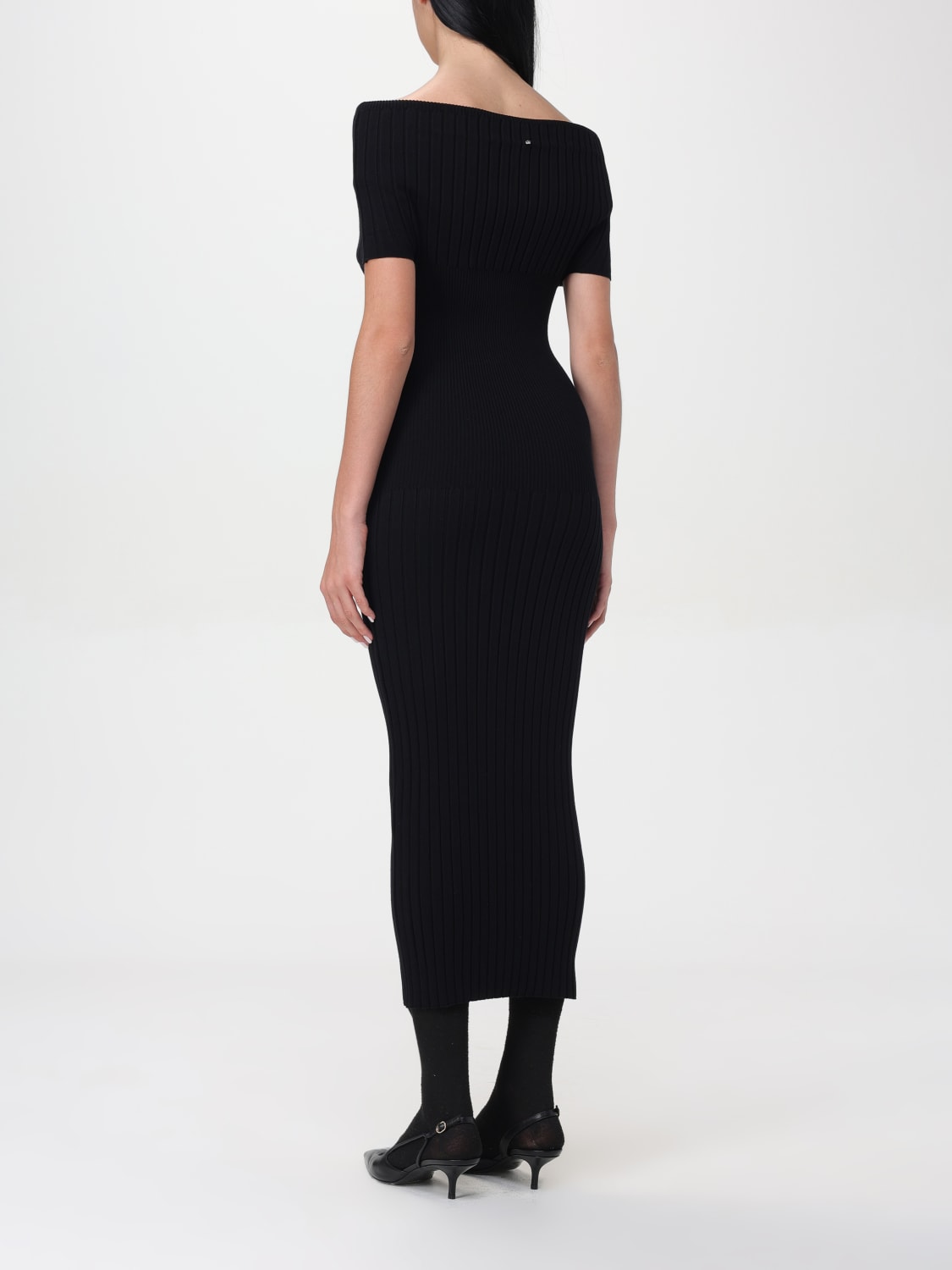 Giglio Abito Lungo Sportmax In Viscosa Stretch