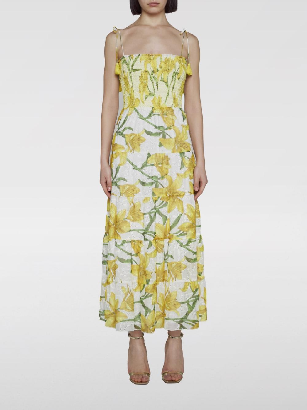Giglio Abito Marna lungo a fiori Alice+Olivia