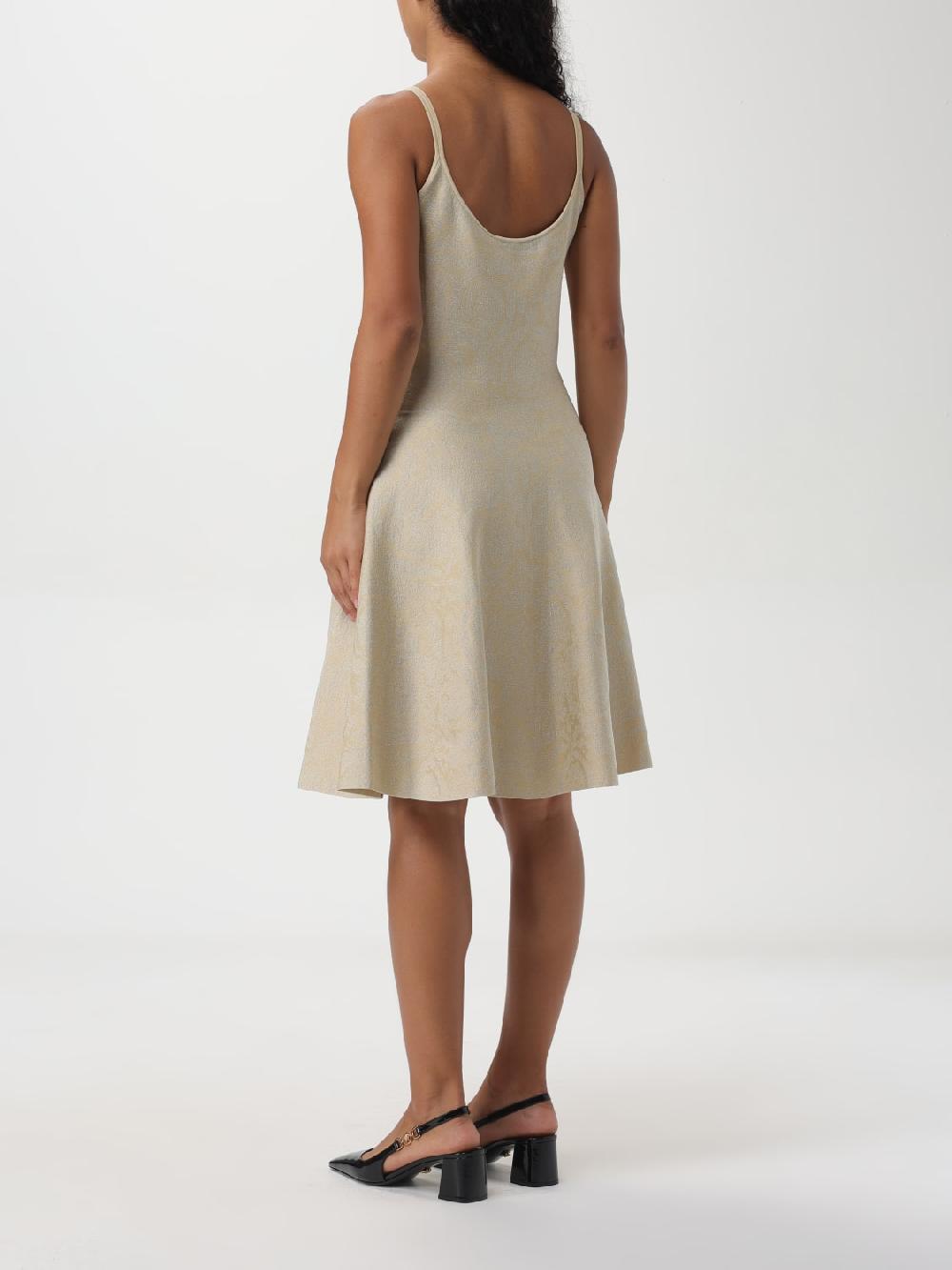 Giglio Abito Medusa Versace In Viscosa Lurex