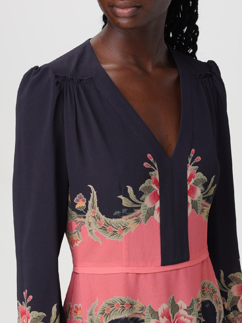 Giglio Abito Midi A Fantasia Floreale Etro