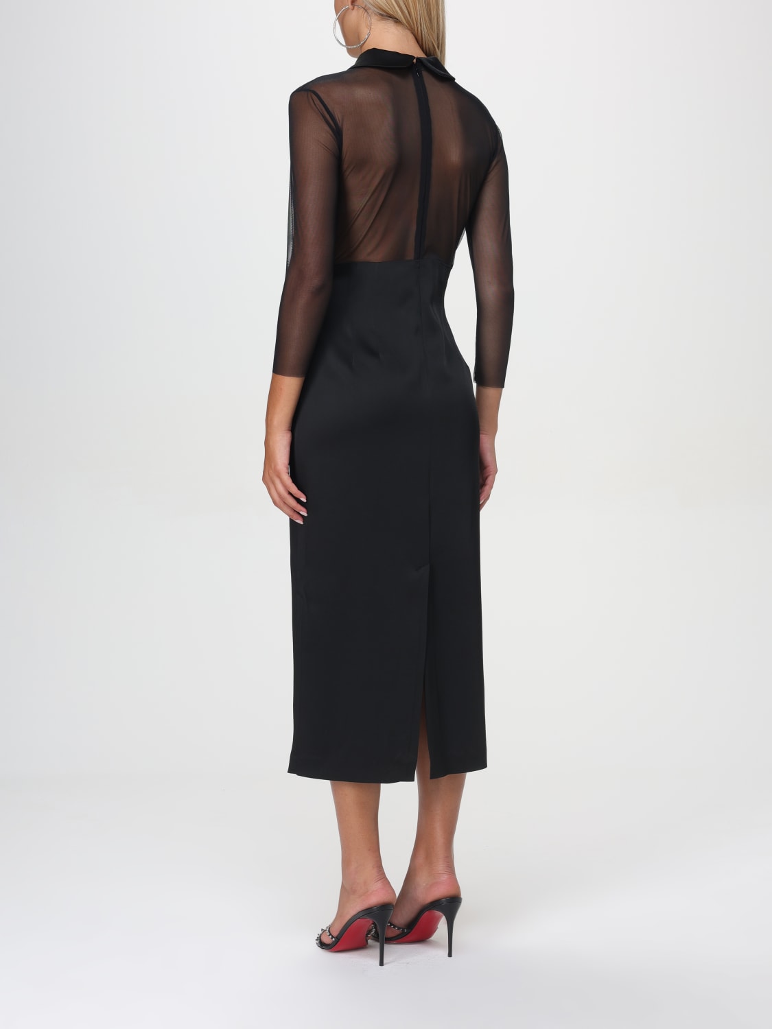 Giglio Abito Midi Con Cuori Blumarine
