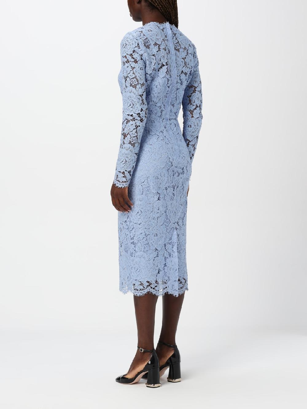 Giglio Abito Midi Dolce & Gabbana In Pizzo