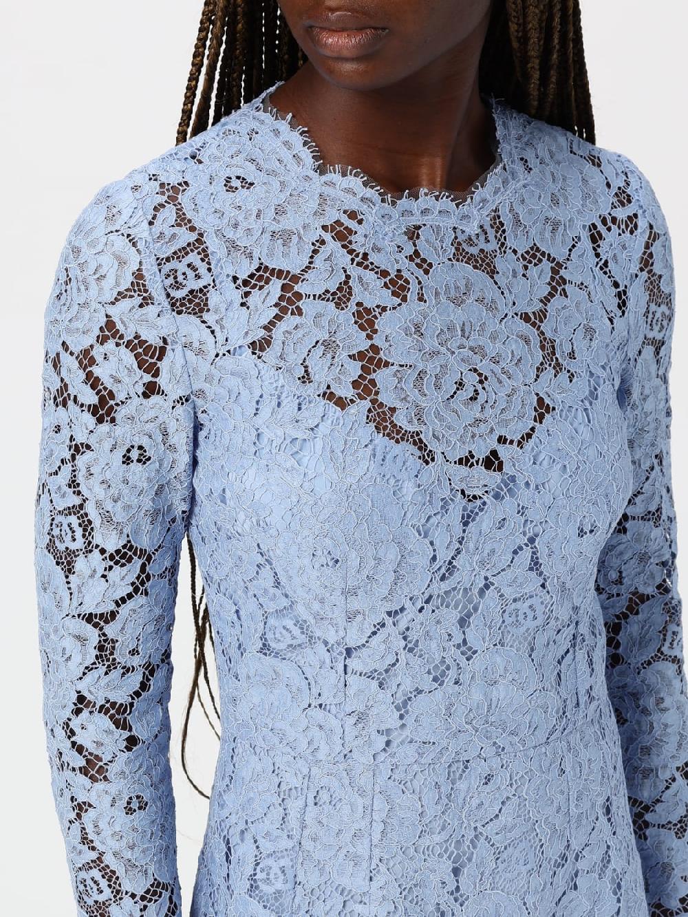 Giglio Abito Midi Dolce & Gabbana In Pizzo