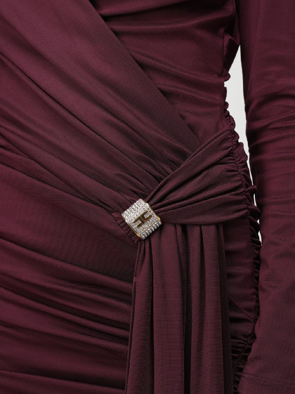 Giglio Abito Mini Drappeggiato Elisabetta Franchi