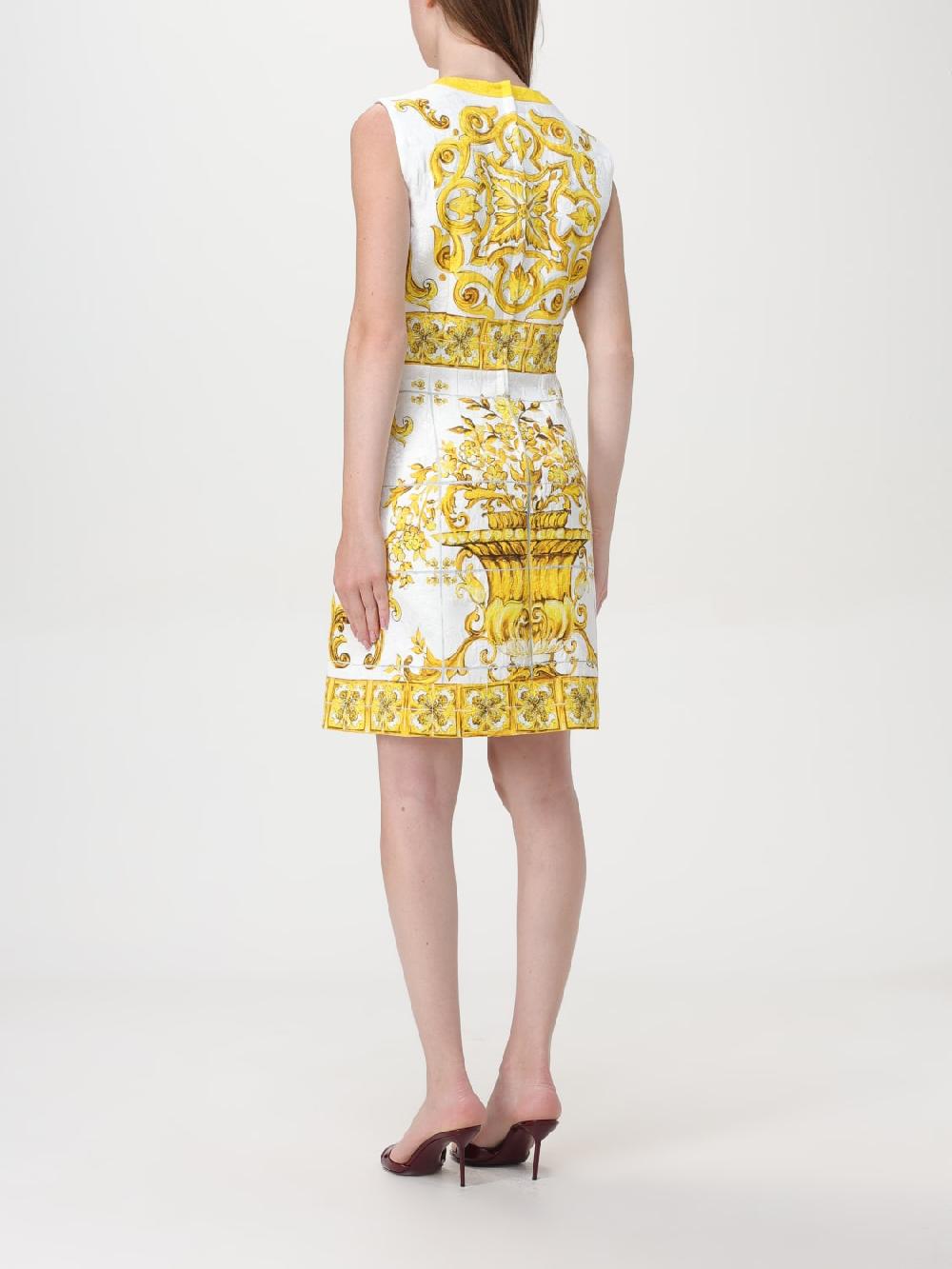 Giglio Abito Mini In Cotone Stampato Dolce & Gabbana