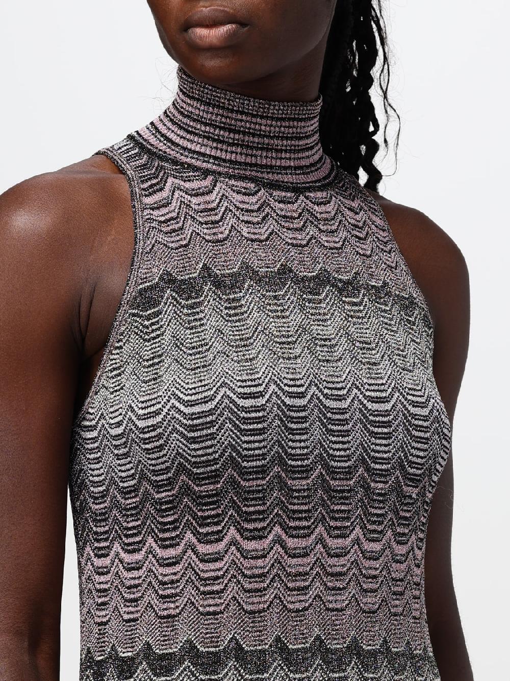 Giglio Abito Mini Missoni In Viscosa Lamè