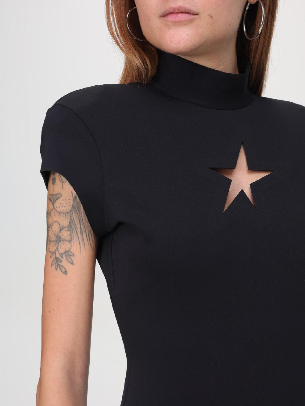 Giglio Abito Mini Star Mugler In Jersey Scuba