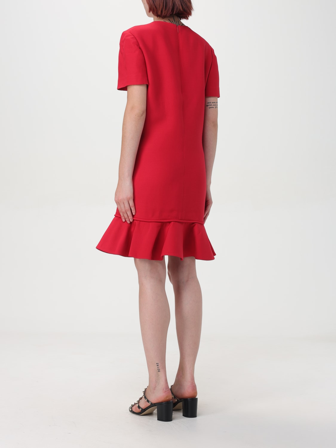 Giglio Abito Mini Valentino In Crêpe Couture