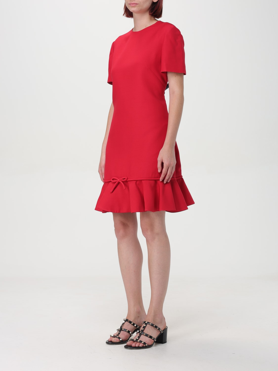 Giglio Abito Mini Valentino In Crêpe Couture