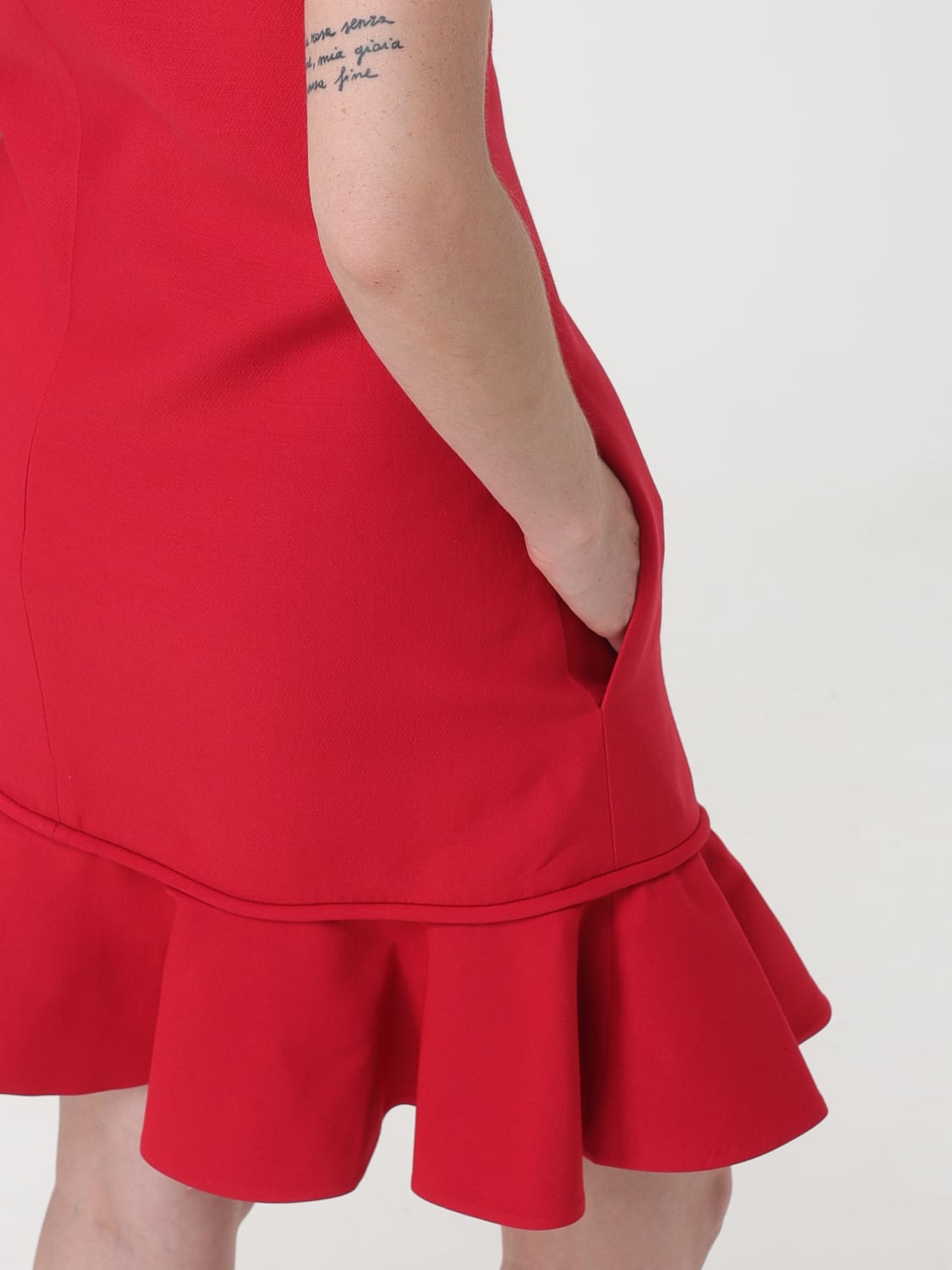 Giglio Abito Mini Valentino In Crêpe Couture