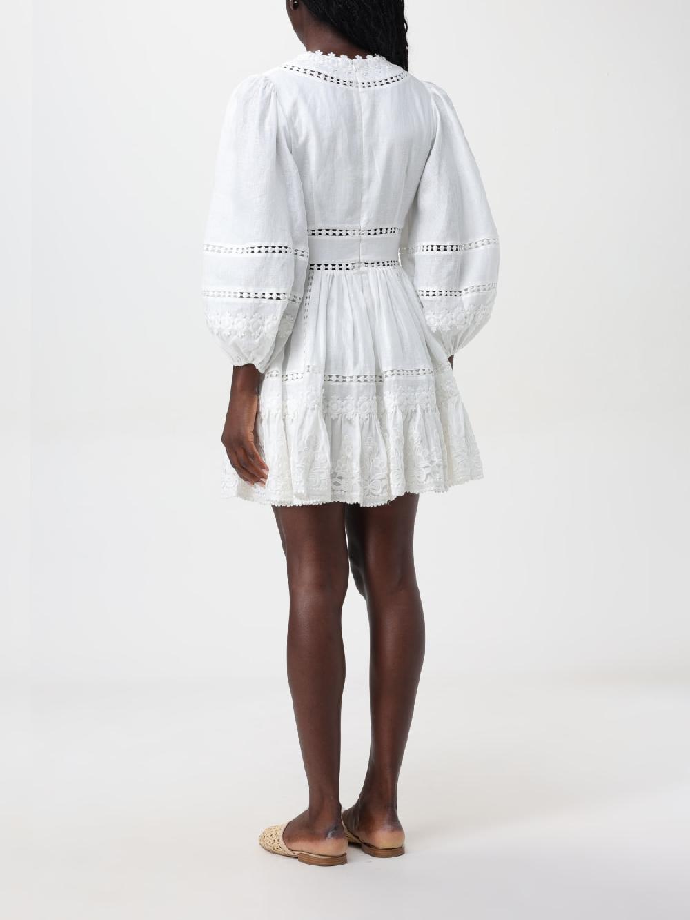 Giglio Abito Mini Zimmermann In Lino