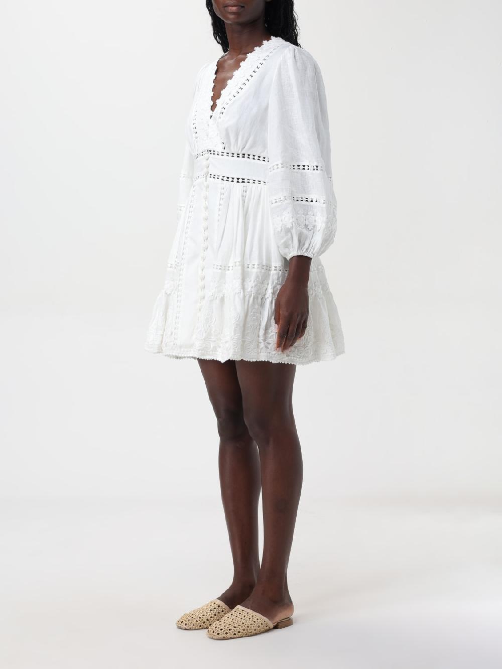 Giglio Abito Mini Zimmermann In Lino