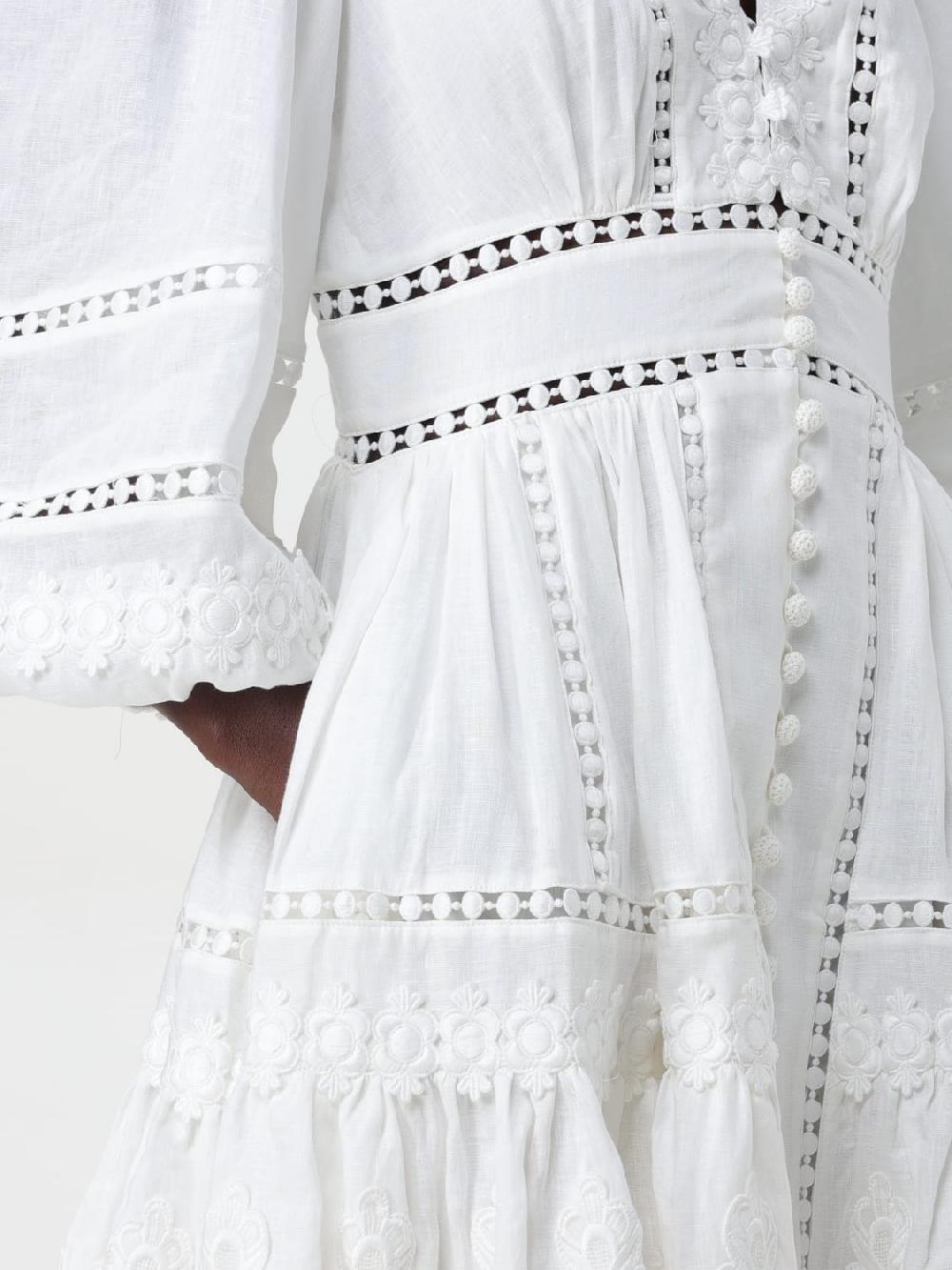 Giglio Abito Mini Zimmermann In Lino