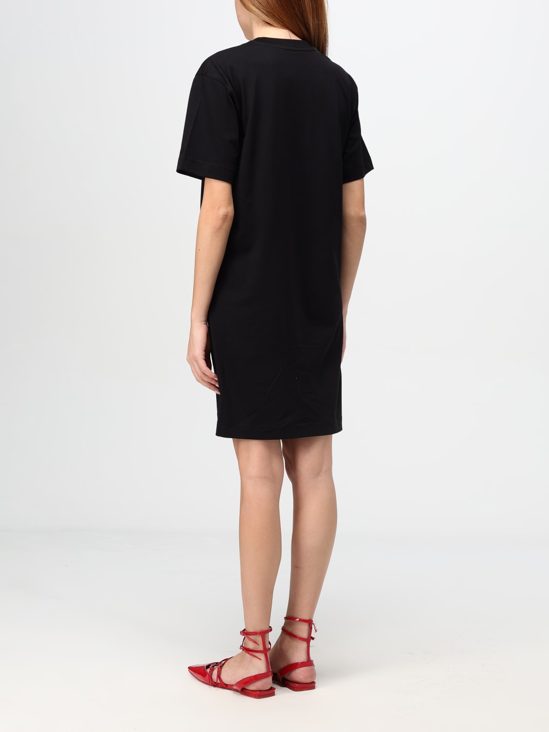 Giglio Abito Moschino Couture In Cotone Con Logo