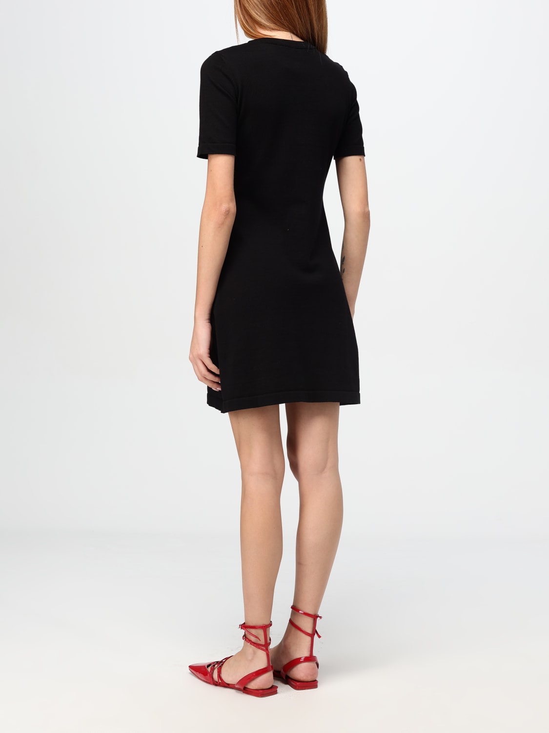 Giglio Abito Moschino Couture In Cotone Stampato