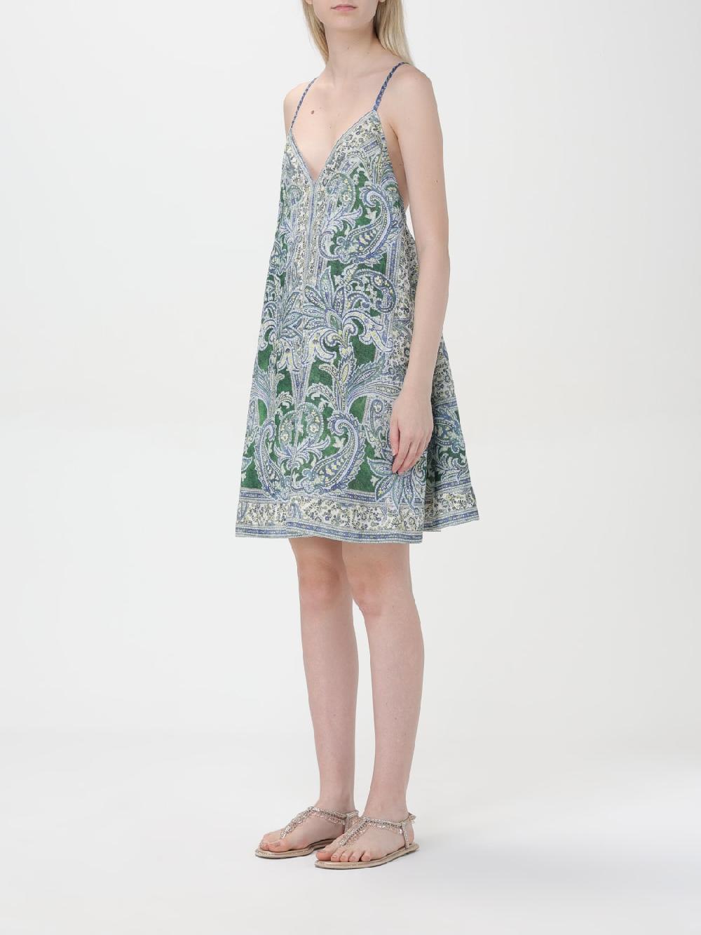 Giglio Abito Ottie Swing Corto Paisley Zimmermann