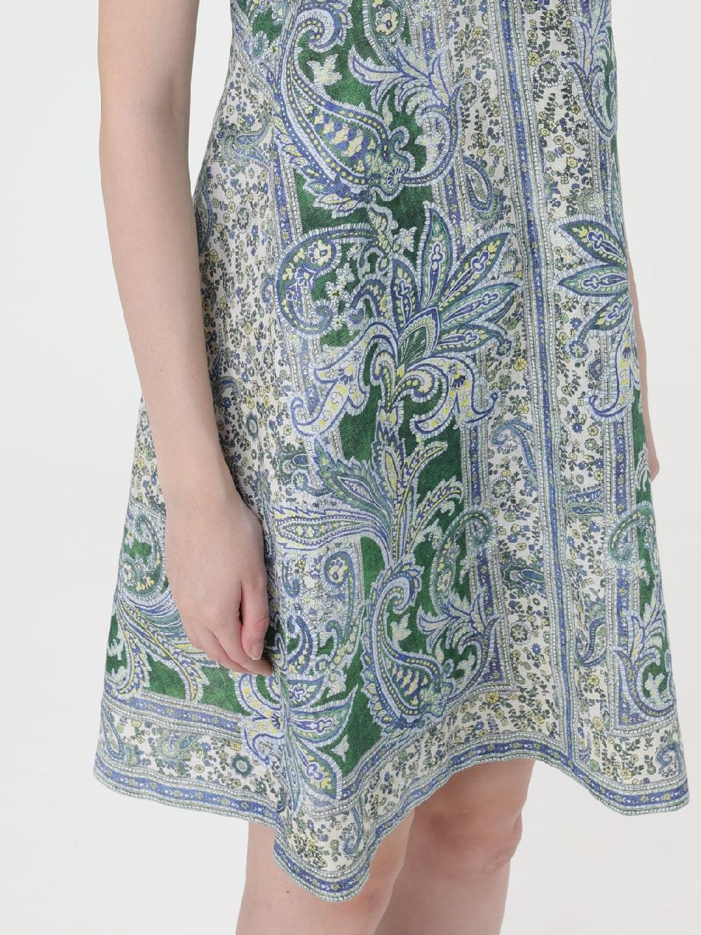 Giglio Abito Ottie Swing Corto Paisley Zimmermann