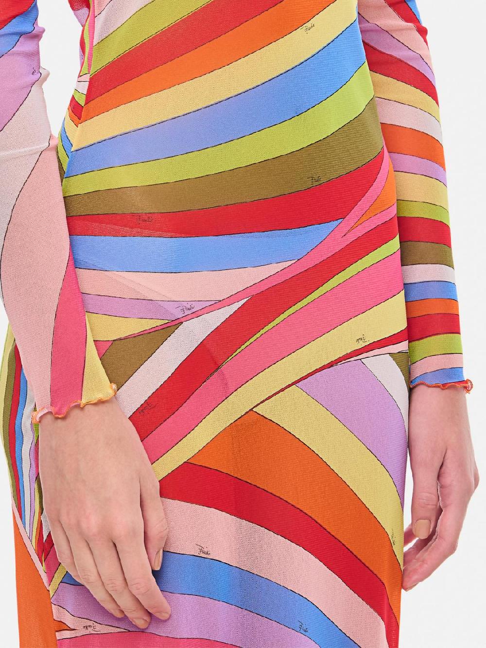 Giglio Abito Pucci In Tulle Stampato
