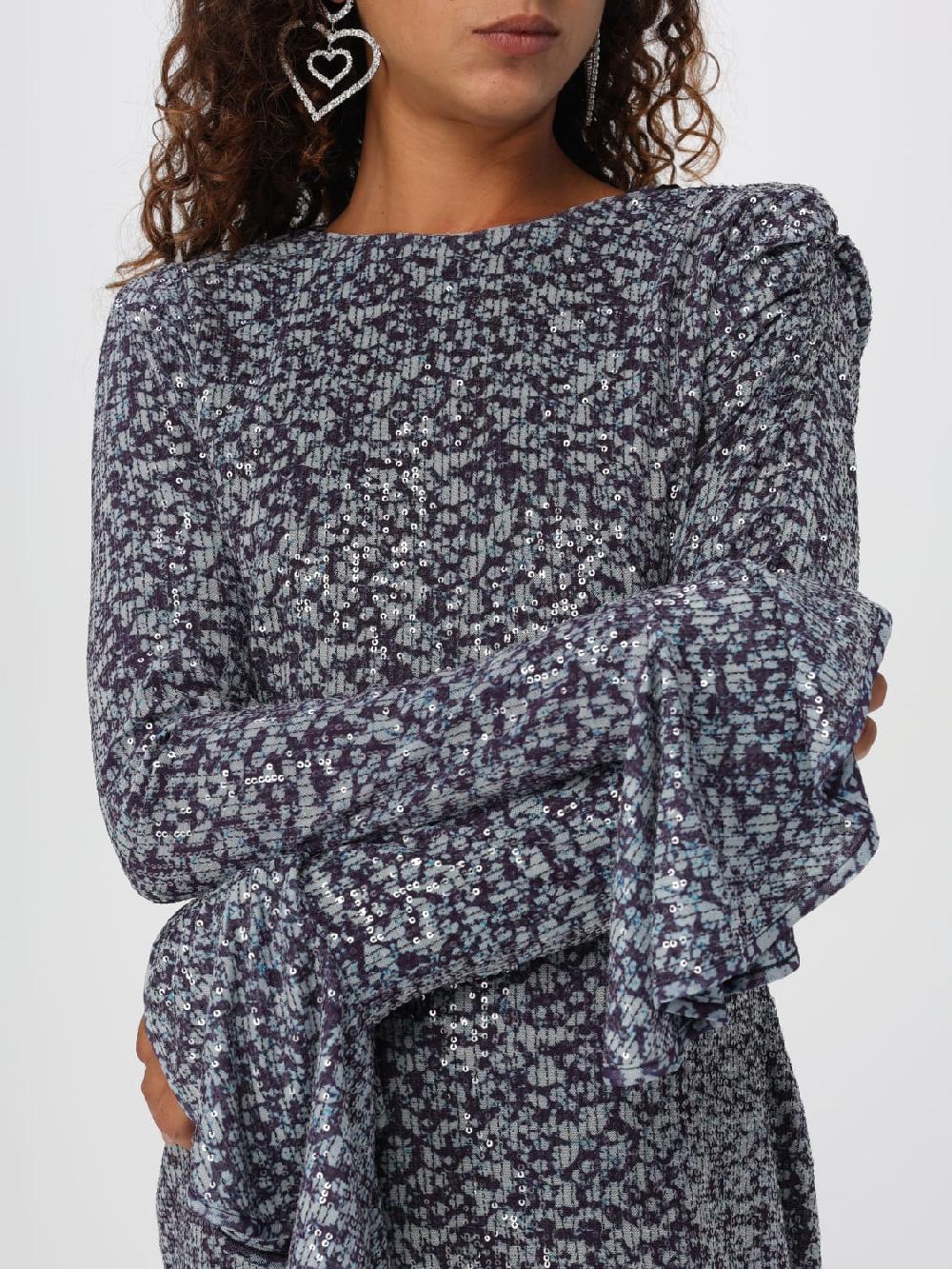 Giglio Abito Rotate In Tessuto Con Paillettes